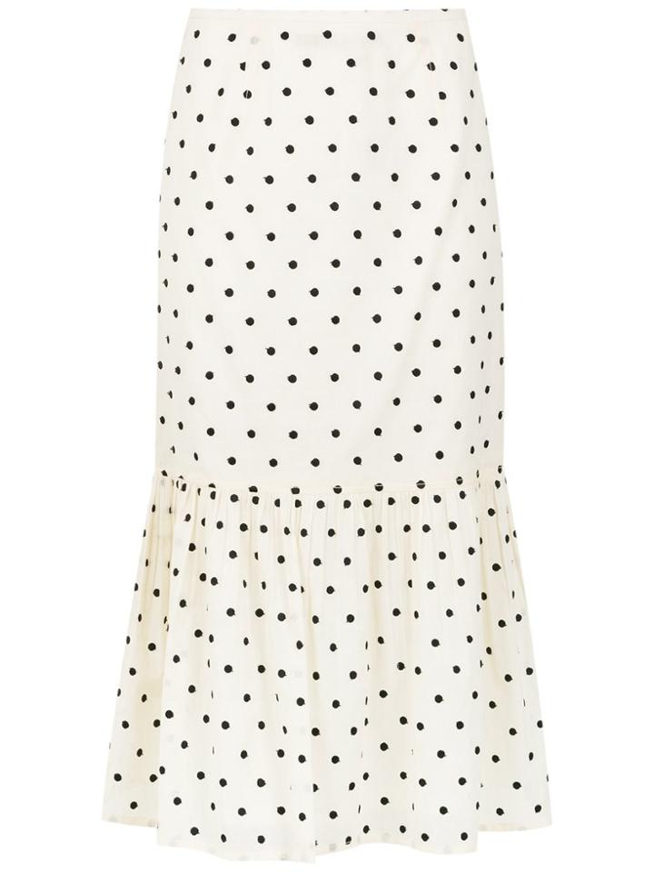 Reinaldo Lourenço Embroidered Skirt - Neutrals