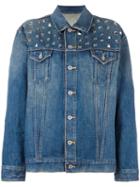 Junya Watanabe Comme Des Garçons Studded Denim Jacket, Women's, Size: Medium, Blue, Cotton