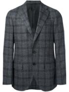 Caruso Checked Blazer, Men's, Size: 54, Grey, Polyamide/cupro/wool/alpaca