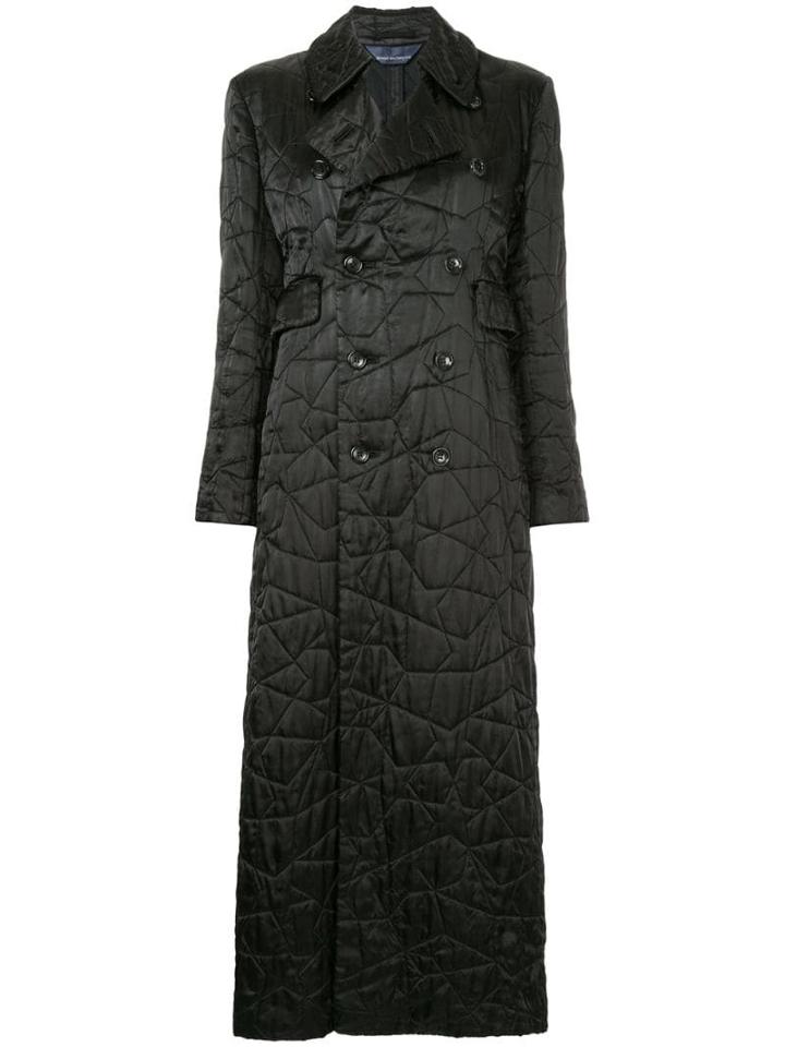 Comme Des Garçons Pre-owned Embroidered Star Padded Coat - Black