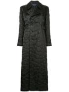 Comme Des Garçons Pre-owned Embroidered Star Padded Coat - Black