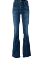 Citizens Of Humanity Fleetwood High Rise Flared Jeans, Women's, Size: 26, Blue, Cotton/polyester/polyurethane/rayon