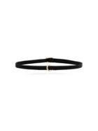 Shay 18kt Yellow Gold And Diamond Mini Crescent Moon Choker - Black