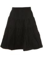 Sophie Theallet - Metallic Trim Knit Skirt - Women - Silk/polyamide/polyester - S, Black, Silk/polyamide/polyester
