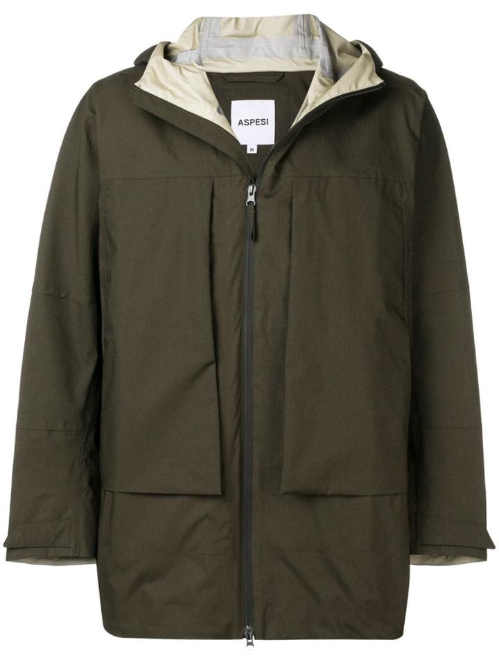 Aspesi Hooded Windbreaker - Green