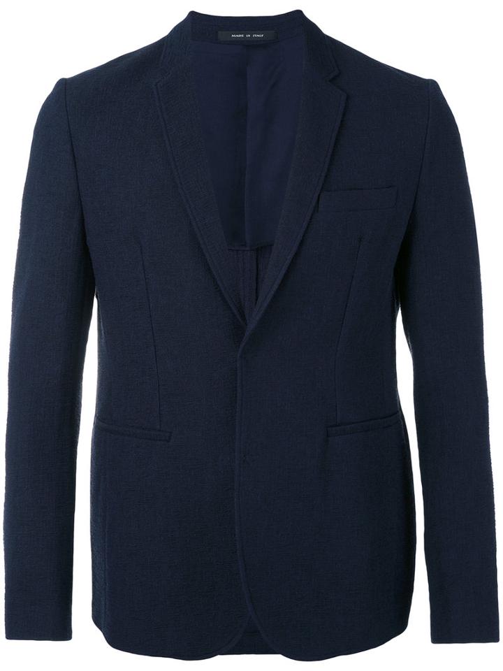 Multi-pockets Blazer - Men - Cotton/polyamide/polyester/viscose - 50, Blue, Cotton/polyamide/polyester/viscose, Emporio Armani