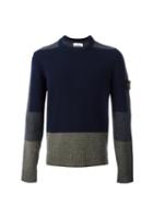 Stone Island Colour Block Knitted Sweater