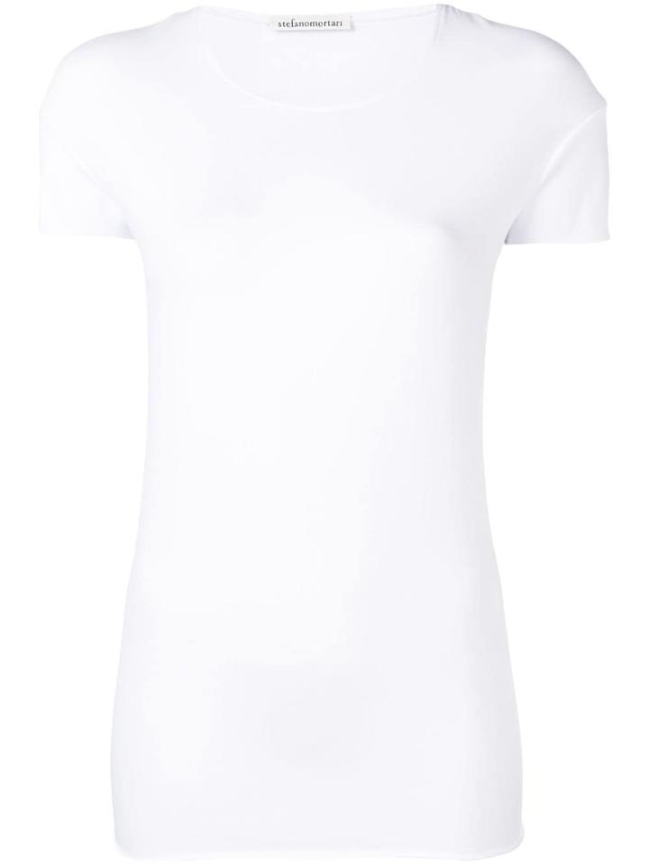 Stefano Mortari Classic Plain T-shirt - White