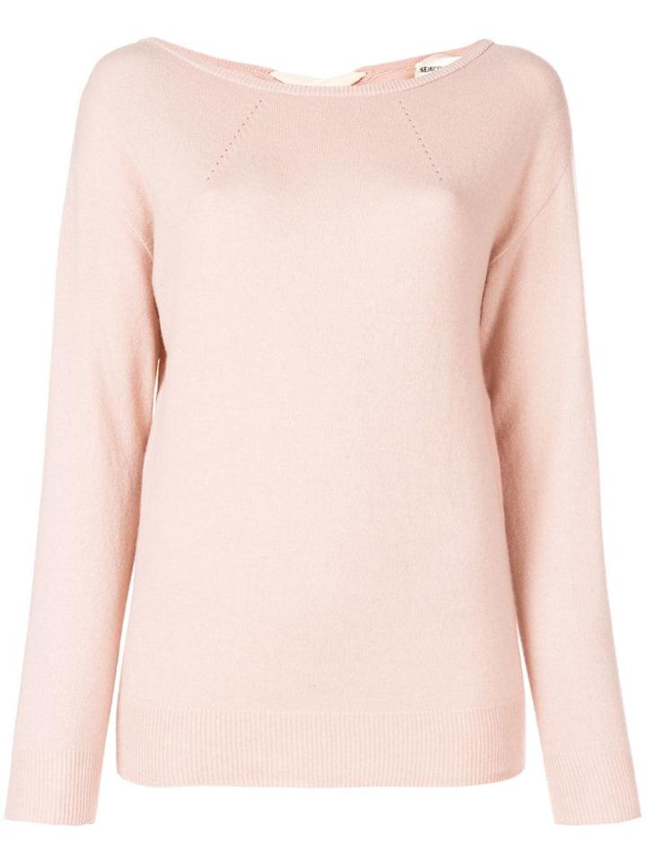 Semicouture Knitted Jumper - Pink & Purple