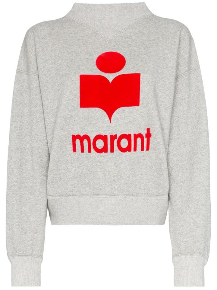 Isabel Marant Étoile Moby Logo Sweatshirt - Grey