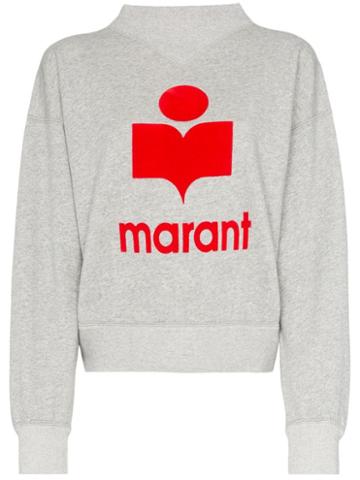 Isabel Marant Étoile Moby Logo Sweatshirt - Grey