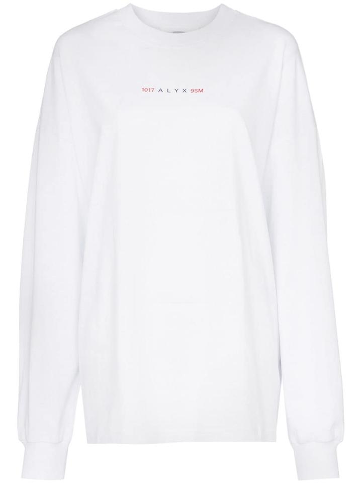 1017 Alyx 9sm Logo Print Sweatshirt - White