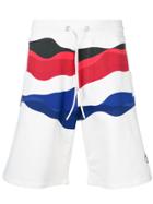 Bikkembergs Wavy Print Shorts - White