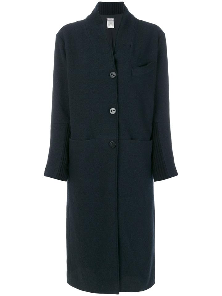 Kristensen Du Nord Single-breasted Coat - Blue