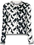 Thom Browne Toy Icon Contrast Sweater - White