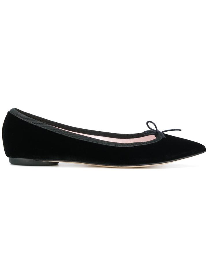 Repetto Pointed Toe Ballerinas - Black