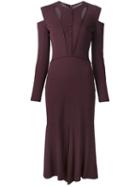 Yigal Azrouel Cutout Front Dress, Women's, Size: 6, Brown, Spandex/elastane/viscose