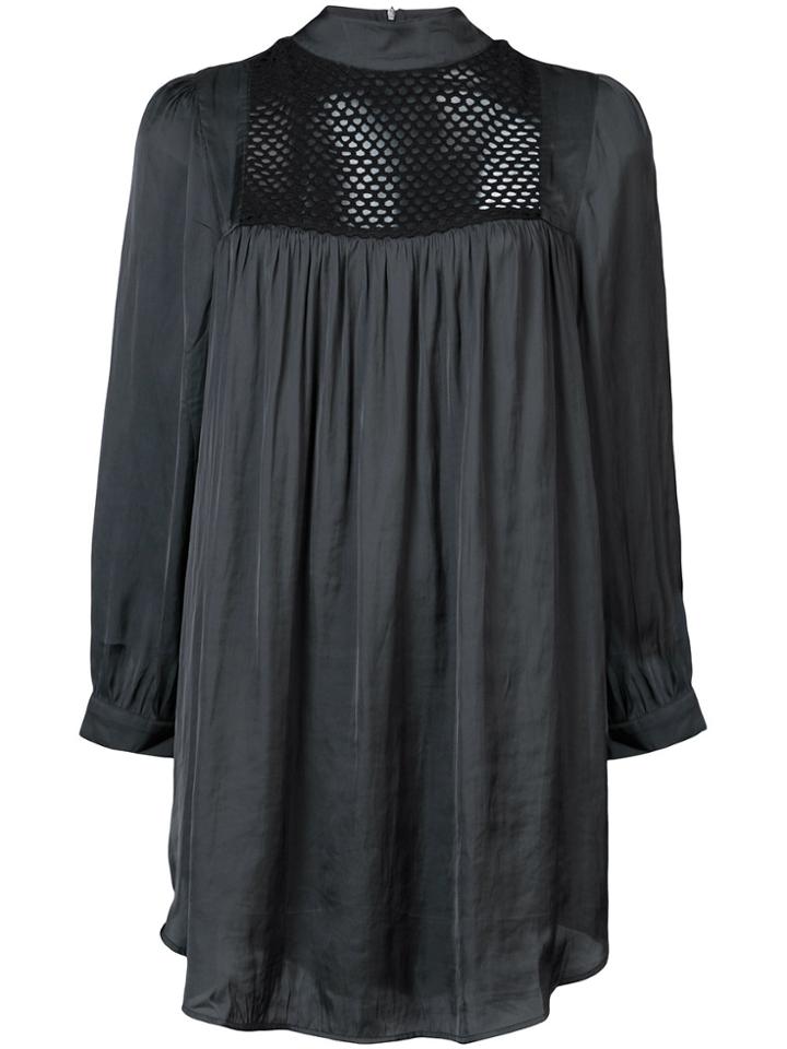 Smythe Perforated Long Sleeve Shirt - Black