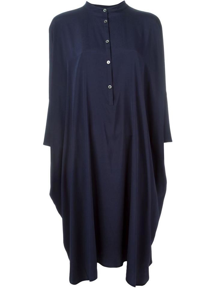 6397 Band Collar Shirt Dress