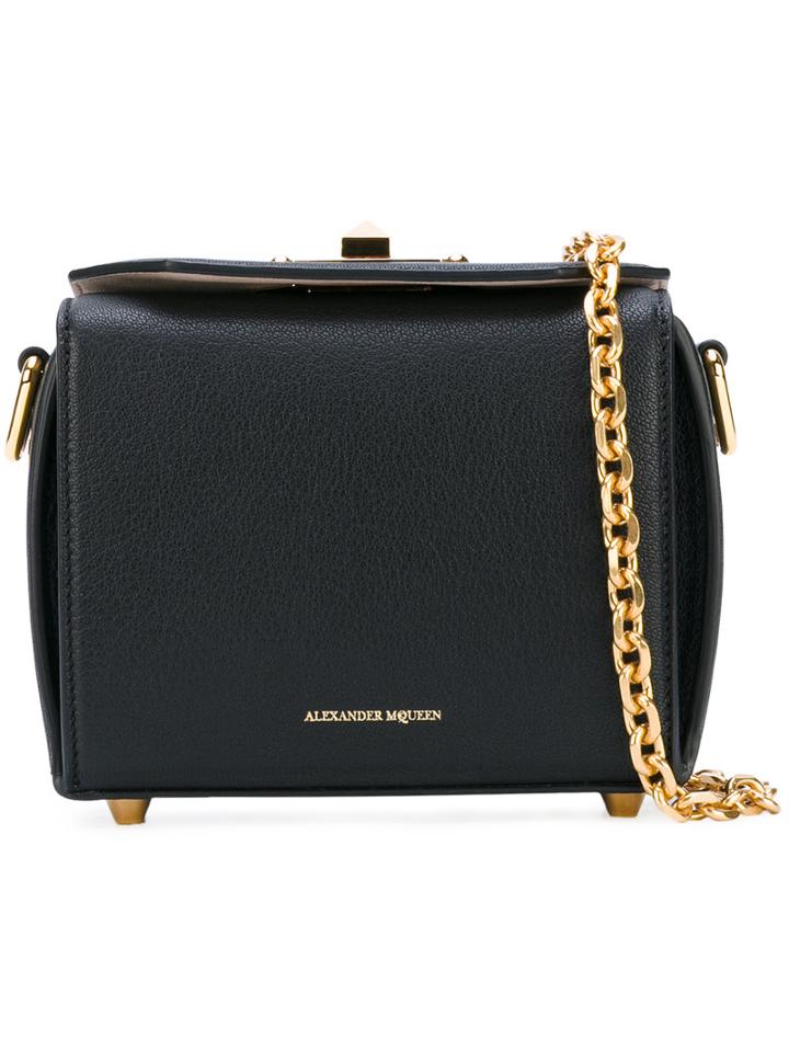 Silki Ami Bag - Women - Leather - One Size, Black, Leather, Alexander Mcqueen
