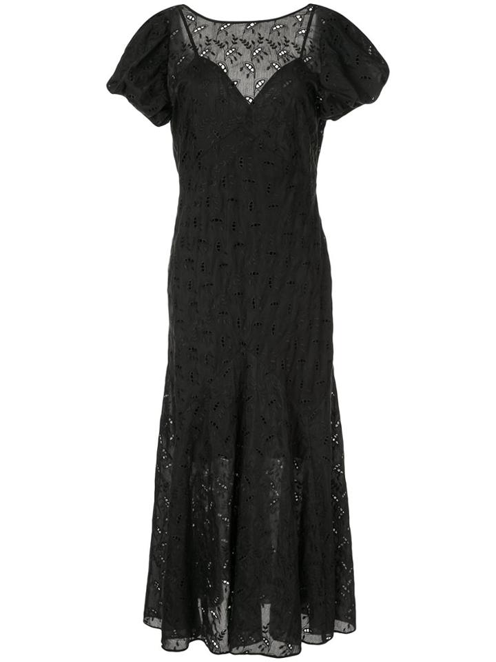 Sir. Elodie Panelled Gown - Black