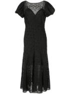 Sir. Elodie Panelled Gown - Black