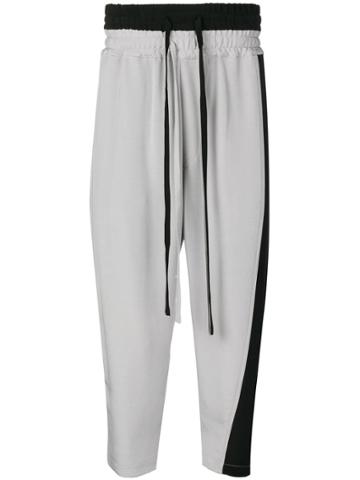 Nahmias Contrast Drawstring Trousers - Grey