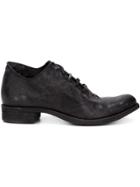 A Diciannoveventitre Distressed Lace-up Shoes - Black