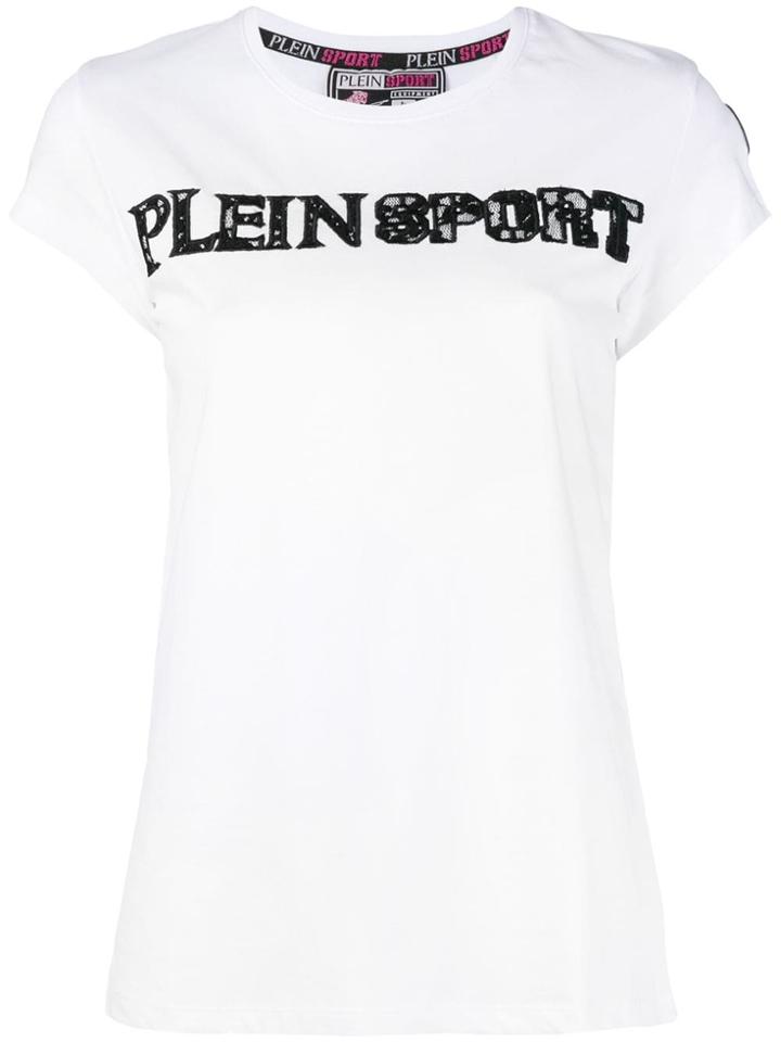 Plein Sport Lace Logo T-shirt - White