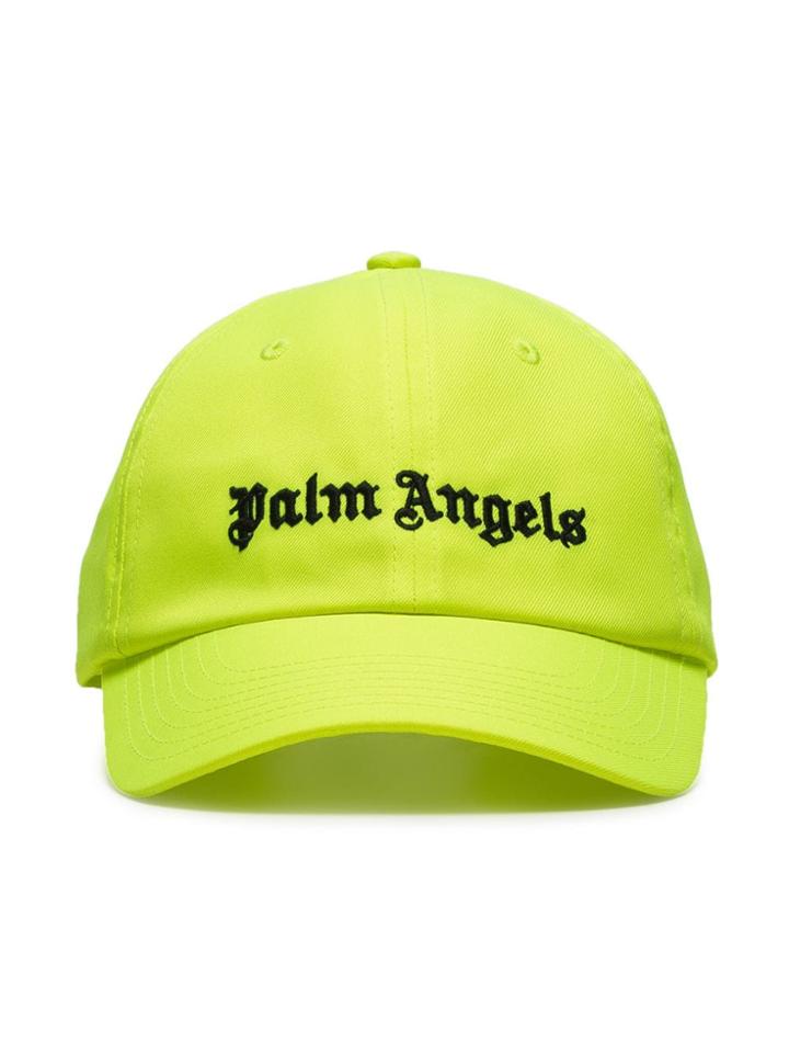 Palm Angels Logo Cotton-blend Baseball Cap - Yellow