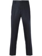 Salvatore Ferragamo 'city Fit' Tailored Chinos, Men's, Size: 54, Black, Cotton/wool