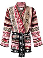 Laneus Jacquard Cashmere Cardigan - Neutrals