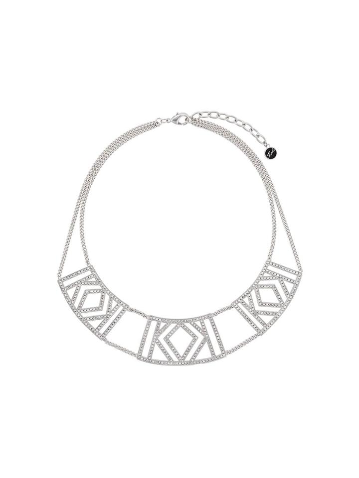 Karl Lagerfeld Double K Necklace - Silver