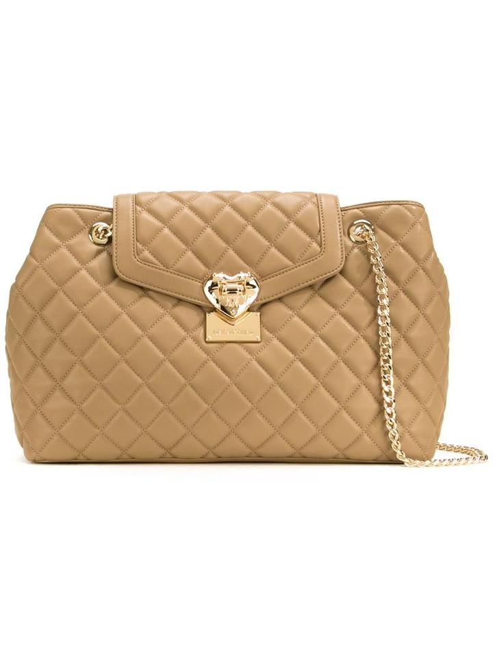 Love Moschino Quilted Medium Shoulder Bag, Women's, Brown