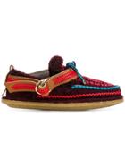 Carven Embroidered Slip-on Shoes