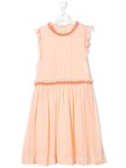 Chloé Kids Teen Embroidered Dress - Neutrals