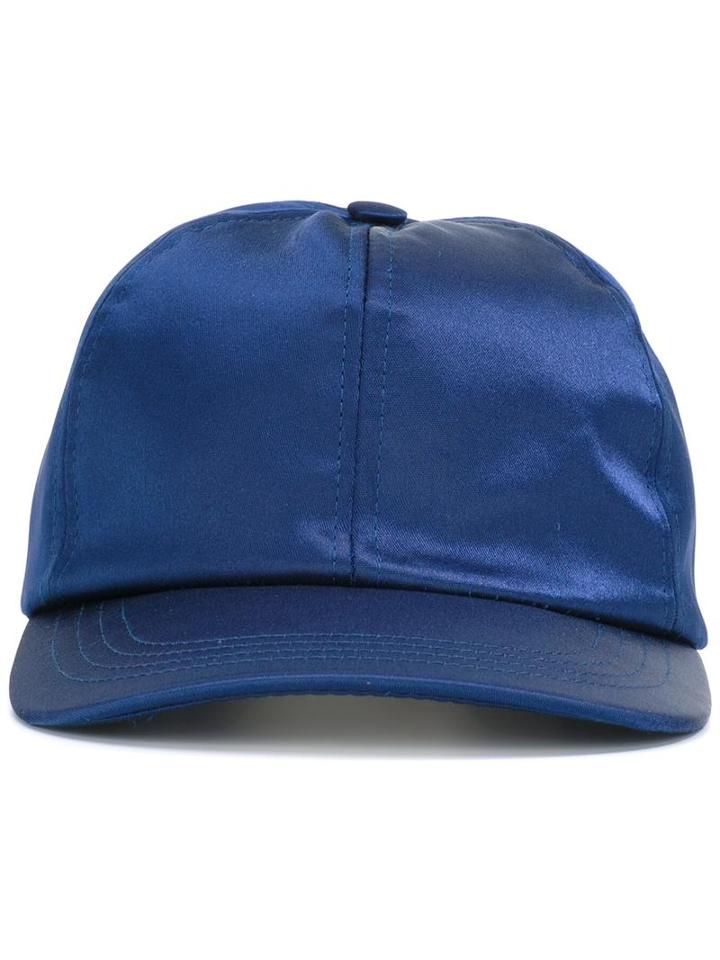 Baseball Cap, Men's, Blue, Polyamide/acetate, Ami Alexandre Mattiussi