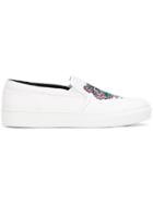 Kenzo K-py Embroidered Trainers - White