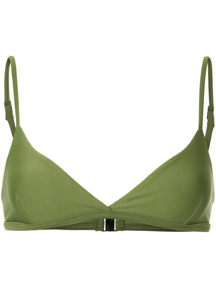 Matteau The Tri Crop Bikini Top - Green