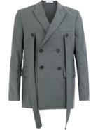 Delada Double Breasted Blazer - Grey