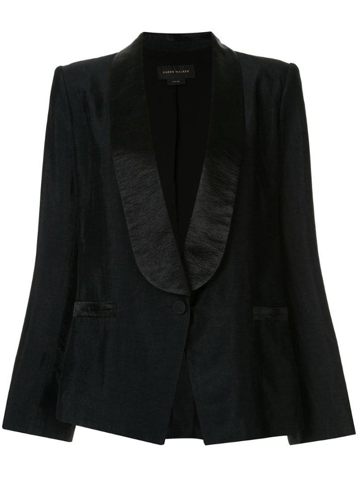Karen Walker Vista Tuxedo Jacket - Black