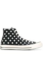 Converse Star-print High-top Sneakers - Black