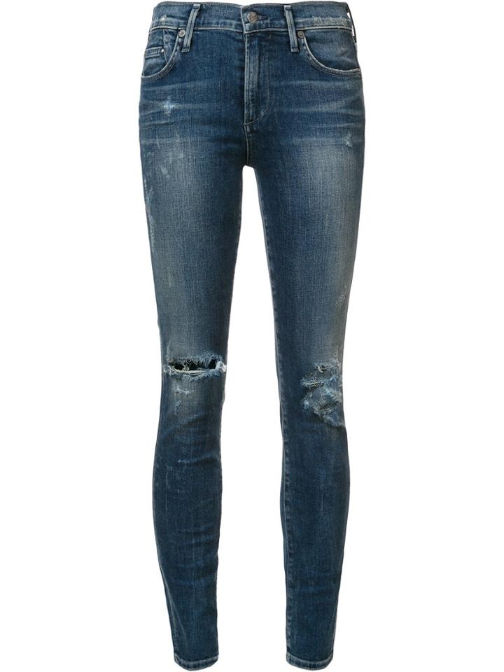 Citizens Of Humanity High-waisted Skinny Jeans - Blue