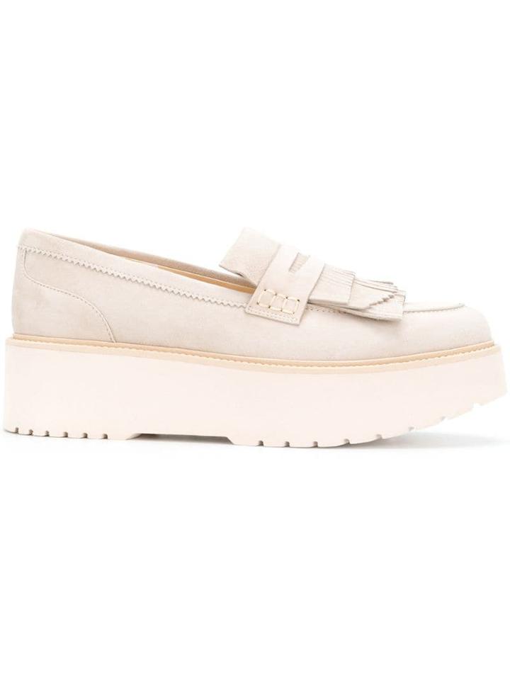 Hogan Platform Loafers - Neutrals