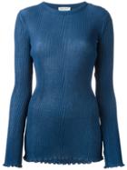 Sonia Rykiel Plissé Sweater - Blue