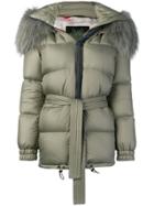 Mr & Mrs Italy Hooded Puffer Jacket - Green