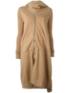 Rick Owens Drkshdw Oversized Hooded Coat, Women's, Size: Small, Brown, Cotton