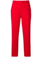 Barbara Bui Slim-fit Cropped Trousers - Red