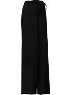 Ann Demeulemeester Wide Leg Trousers, Women's, Size: 40, Black, Rayon/cotton