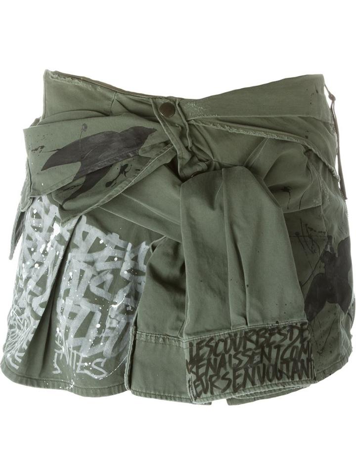 Faith Connexion Shirt Style Mini Skirt